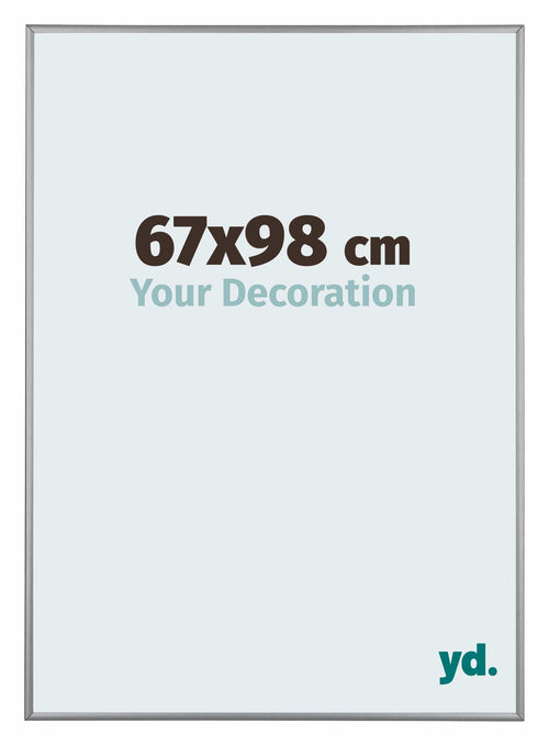 Kent Aluminium Fotokader 67x98cm Platina Voorzijde Maat | Yourdecoration.be