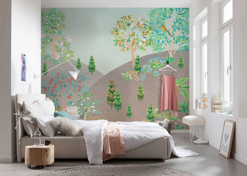 Komar Persian Garden Vlies Fotobehang 300x250cm 6 banen Sfeer | Yourdecoration.be