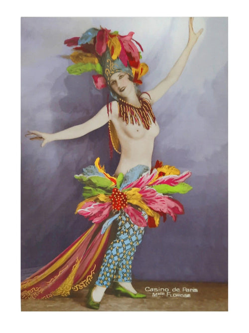 Kunstdruk - Casino de Paris Mlle Florisse 30x40cm