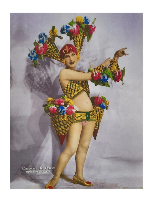 Kunstdruk - Casino de Paris Mlle Paslowski 30x40cm