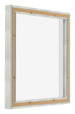 Lyon MDF Baklijst 1 1 Zilver Mat Achterzijde Schuin | Yourdecoration.be