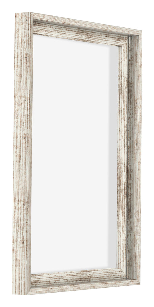 Lyon MDF Baklijst 2 3 Wit Vintage Voorzijde Schuin | Yourdecoration.be