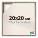 Lyon MDF Baklijst 20x20cm Sonoma Eiken Voorzijde Maat | Yourdecoration.be