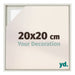 Lyon MDF Baklijst 20x20cm White Wash Voorzijde Maat | Yourdecoration.be