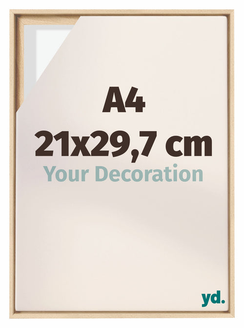 Lyon MDF Baklijst 21x29 7cm A4 Beuken Voorzijde Maat | Yourdecoration.be