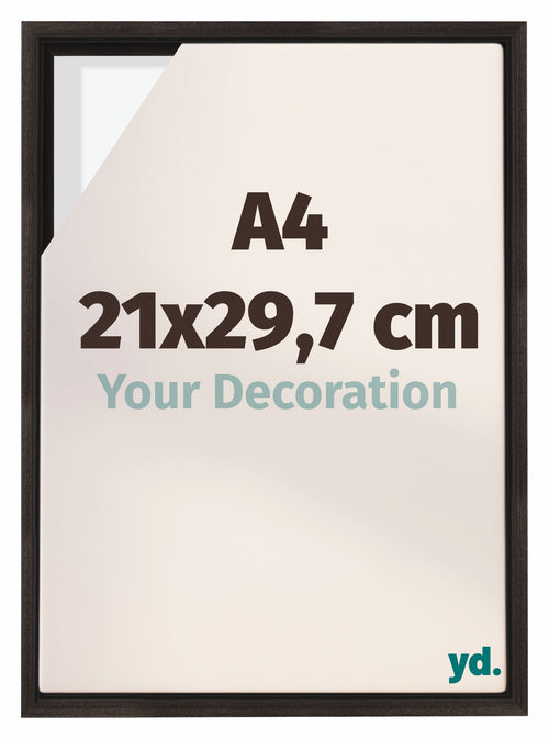 Lyon MDF Baklijst 21x29 7cm A4 Donker Eiken Voorzijde Maat | Yourdecoration.be