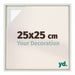 Lyon MDF Baklijst 25x25cm Wit Mat Voorzijde Maat | Yourdecoration.be