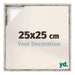 Lyon MDF Baklijst 25x25cm Wit Vintage Voorzijde Maat | Yourdecoration.be