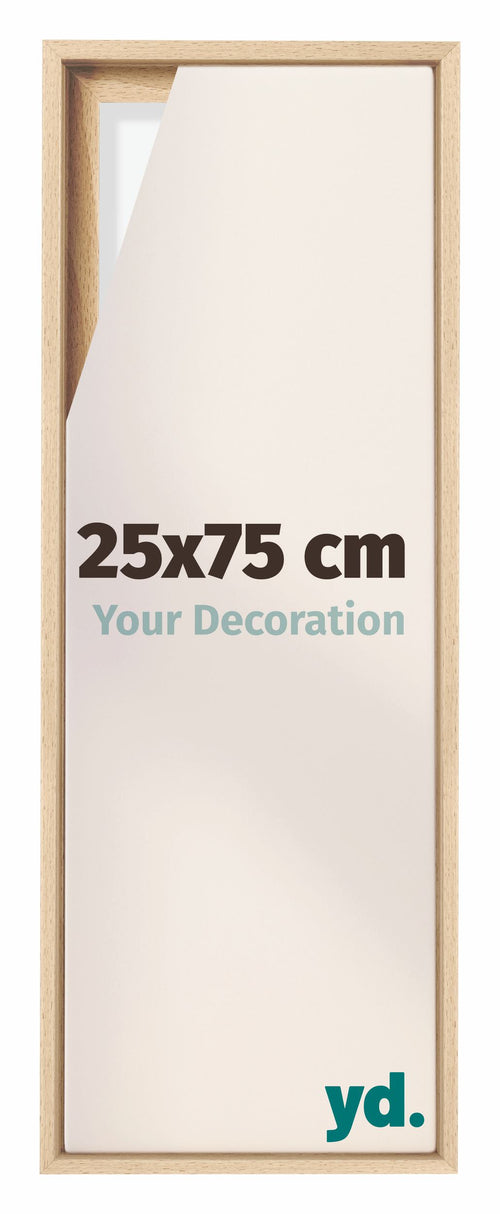 Lyon MDF Baklijst 25x75cm Beuken Voorzijde Maat | Yourdecoration.be