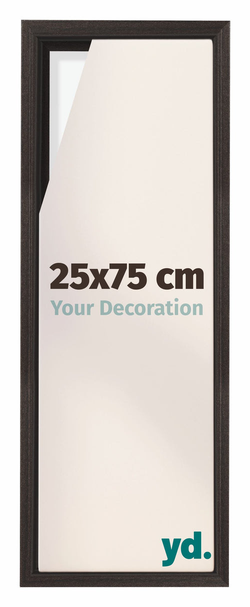 Lyon MDF Baklijst 25x75cm Donker Eiken Voorzijde Maat | Yourdecoration.be