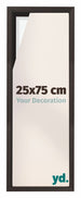 Lyon MDF Baklijst 25x75cm Donker Eiken Voorzijde Maat | Yourdecoration.be