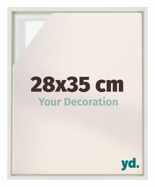 Lyon MDF Baklijst 28x35cm Wit Mat Voorzijde Maat | Yourdecoration.be