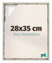 Lyon MDF Baklijst 28x35cm Wit Vintage Voorzijde Maat | Yourdecoration.be