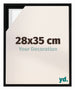 Lyon MDF Baklijst 28x35cm Zwart Mat Voorzijde Maat | Yourdecoration.be
