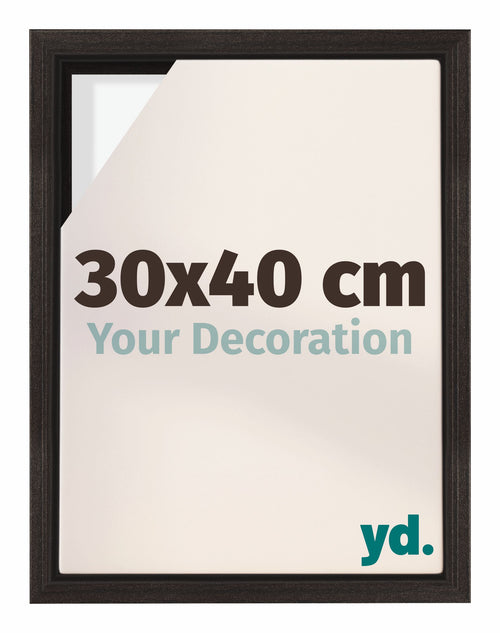 Lyon MDF Baklijst 30x40cm Donker Eiken Voorzijde Maat | Yourdecoration.be