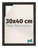 Lyon MDF Baklijst 30x40cm Donker Eiken Voorzijde Maat | Yourdecoration.be