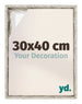 Lyon MDF Baklijst 30x40cm Wit Vintage Voorzijde Maat | Yourdecoration.be