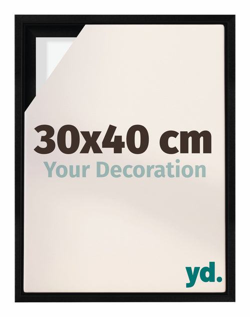 Lyon MDF Baklijst 30x40cm Zwart Mat Voorzijde Maat | Yourdecoration.be