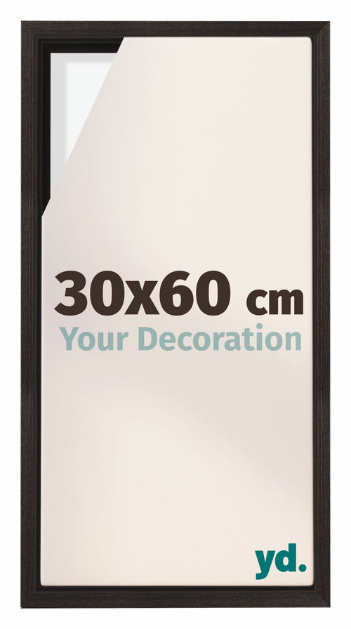 Lyon MDF Baklijst 30x60cm Donker Eiken Voorzijde Maat | Yourdecoration.be