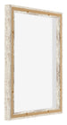 Lyon MDF Baklijst 4 5 Wit Vintage Achterzijde Schuin | Yourdecoration.be