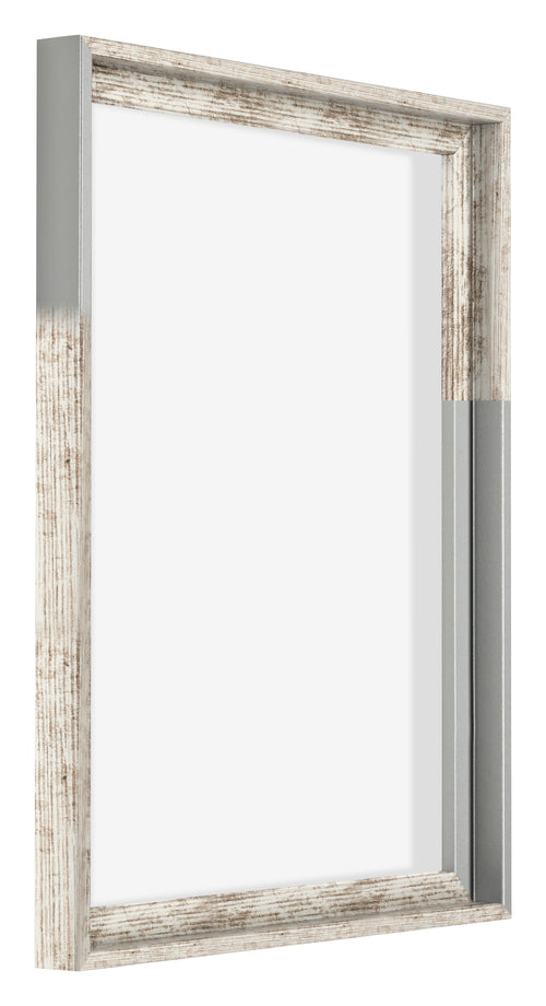 Lyon MDF Baklijst 4 5 Wit Vintage Voorzijde Schuin | Yourdecoration.be