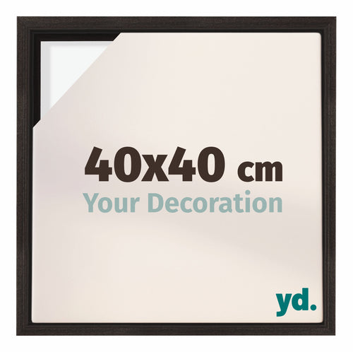 Lyon MDF Baklijst 40x40cm Donker Eiken Voorzijde Maat | Yourdecoration.be