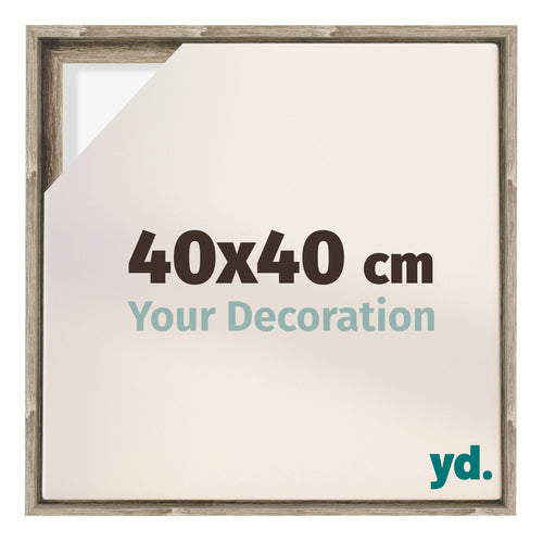 Lyon MDF Baklijst 40x40cm Sonoma Eiken Voorzijde Maat | Yourdecoration.be