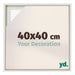 Lyon MDF Baklijst 40x40cm White Wash Voorzijde Maat | Yourdecoration.be