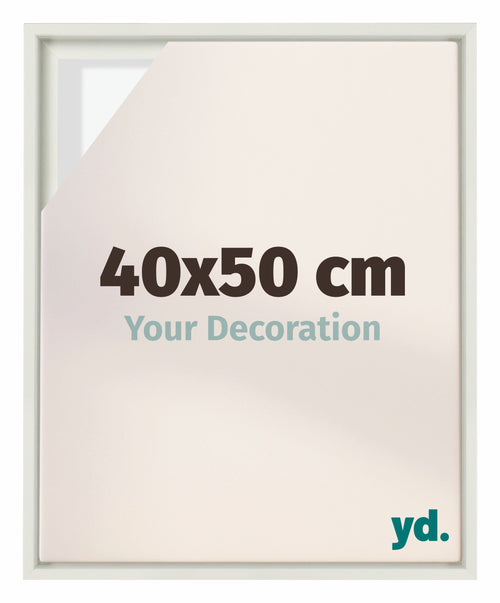 Lyon MDF Baklijst 40x50cm Wit Mat Voorzijde Maat | Yourdecoration.be