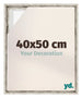 Lyon MDF Baklijst 40x50cm Wit Vintage Voorzijde Maat | Yourdecoration.be