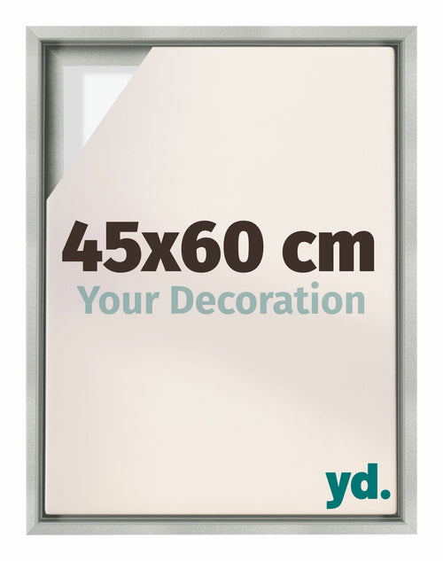 Lyon MDF Baklijst 45x60cm Zilver Mat Voorzijde Maat | Yourdecoration.be