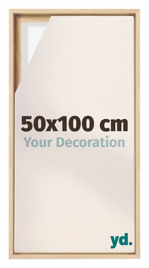 Lyon MDF Baklijst 50x100cm Beuken Voorzijde Maat | Yourdecoration.be