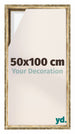 Lyon MDF Baklijst 50x100cm Goud Antiek Voorzijde Maat | Yourdecoration.be