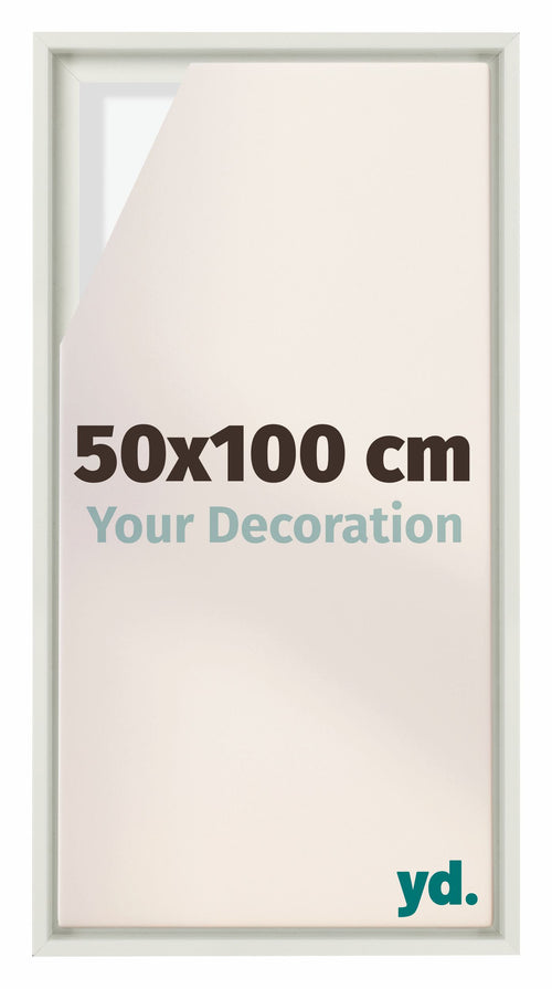 Lyon MDF Baklijst 50x100cm Wit Mat Voorzijde Maat | Yourdecoration.be