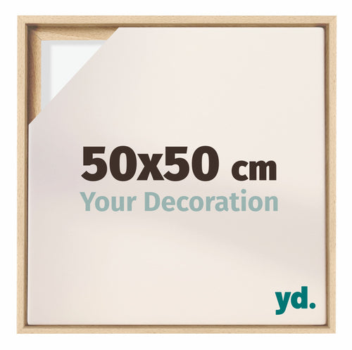 Lyon MDF Baklijst 50x50cm Beuken Voorzijde Maat | Yourdecoration.be