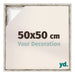 Lyon MDF Baklijst 50x50cm Wit Vintage Voorzijde Maat | Yourdecoration.be