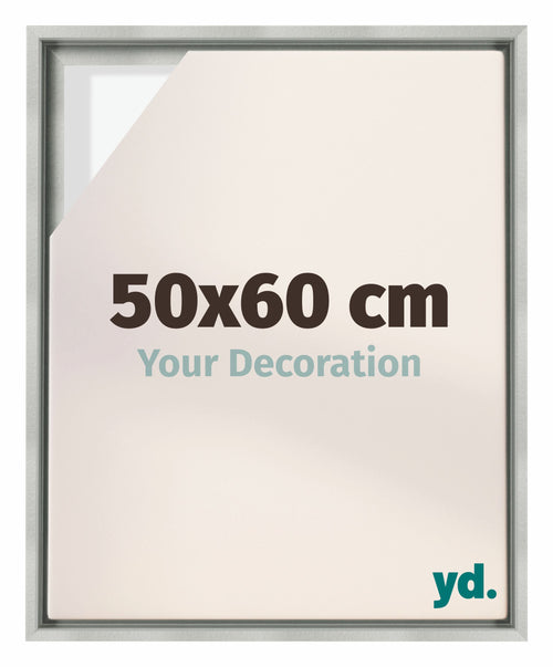 Lyon MDF Baklijst 50x60cm Zilver Mat Voorzijde Maat | Yourdecoration.be