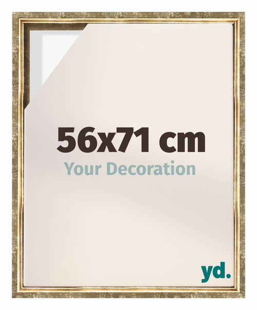 Lyon MDF Baklijst 56x71cm Goud Antiek Voorzijde Maat | Yourdecoration.be