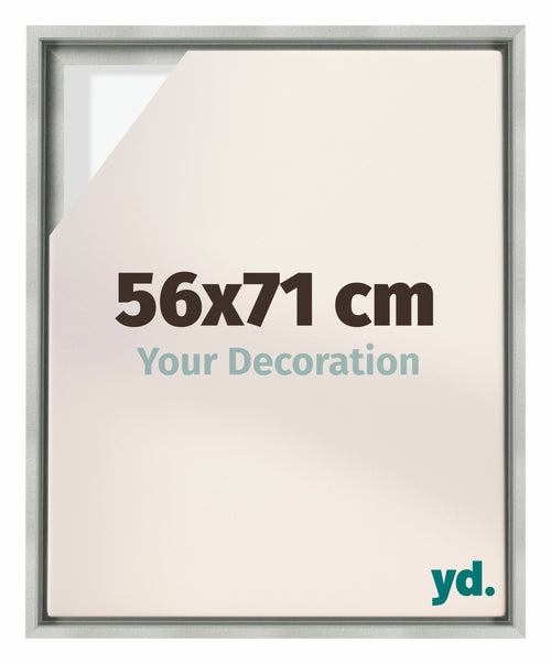 Lyon MDF Baklijst 56x71cm Zilver Mat Voorzijde Maat | Yourdecoration.be