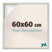 Lyon MDF Baklijst 60x60cm White Wash Voorzijde Maat | Yourdecoration.be