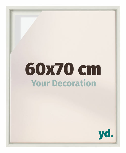 Lyon MDF Baklijst 60x70cm Wit Mat Voorzijde Maat | Yourdecoration.be