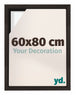 Lyon MDF Baklijst 60x80cm Donker Eiken Voorzijde Maat | Yourdecoration.be