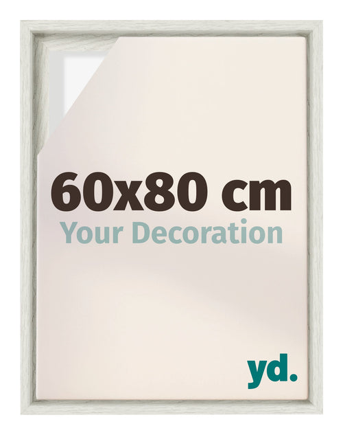 Lyon MDF Baklijst 60x80cm White Wash Voorzijde Maat | Yourdecoration.be