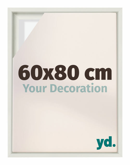 Lyon MDF Baklijst 60x80cm Wit Mat Voorzijde Maat | Yourdecoration.be