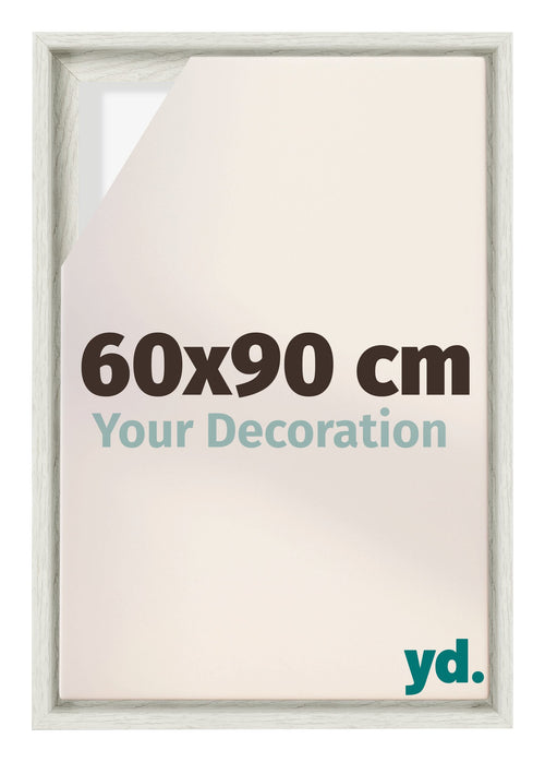 Lyon MDF Baklijst 60x90cm White Wash Voorzijde Maat | Yourdecoration.be