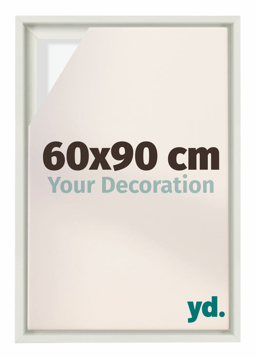 Lyon MDF Baklijst 60x90cm Wit Mat Voorzijde Maat | Yourdecoration.be