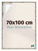 Lyon MDF Baklijst 70x100cm Wit Vintage Voorzijde Maat | Yourdecoration.be