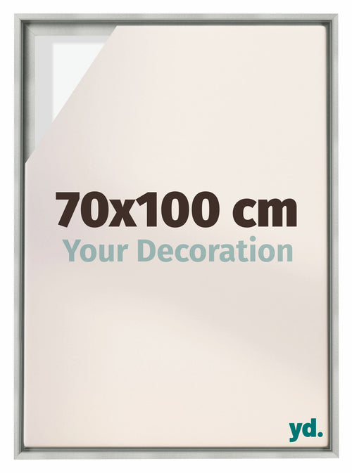 Lyon MDF Baklijst 70x100cm Zilver Mat Voorzijde Maat | Yourdecoration.be