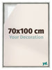 Lyon MDF Baklijst 70x100cm Zilver Mat Voorzijde Maat | Yourdecoration.be