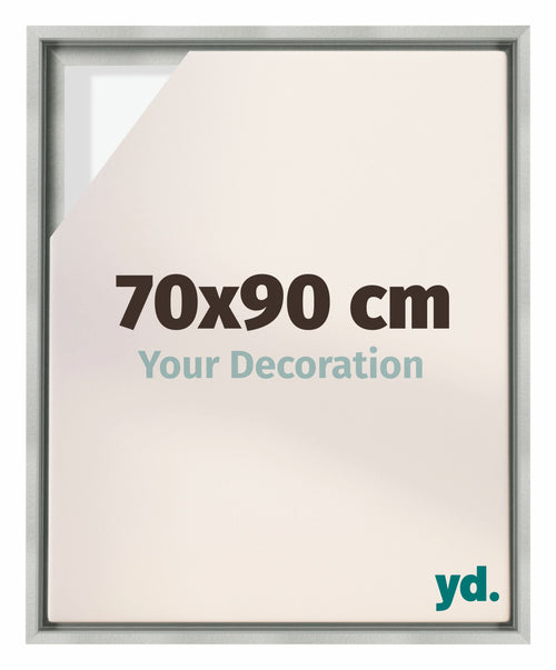 Lyon MDF Baklijst 70x90cm Zilver Mat Voorzijde Maat | Yourdecoration.be